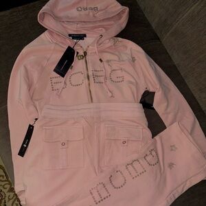 Bcbg y2k pink tracksuit with flared yoga pants included
